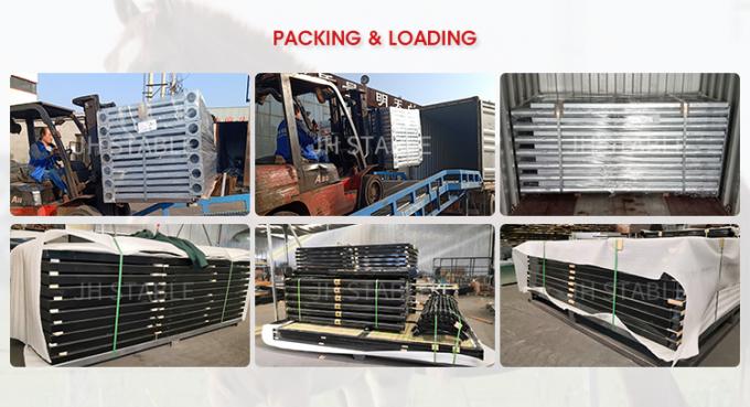 Çelik Çerçeve 2.2m Prefabrik At Tezgahları Taşınabilir At Kararlı Korozyon Önleyici 10