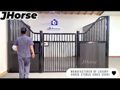 Lüks Prefabrize Kullanılmış Bambu Ahşap At Sabit Stall Ön Paneli