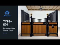 3.5x2.2m Avrupa At Ahırları Çift Güvenlikli Ayak Kilidi Mandalı İle