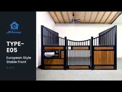 Standart 12x12ft Hayvan Bakımı Toz Boyalı At Ahırı Önleri