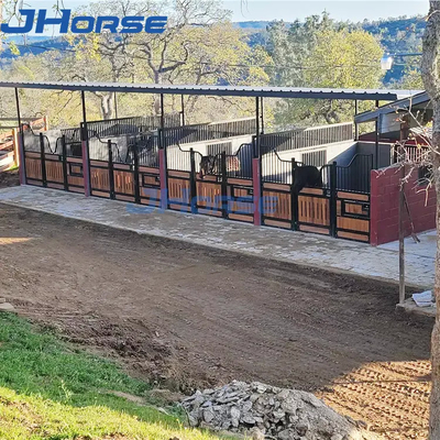 Çeşitli Ağır Hizmet Tipi At Durağı Önleri Siyah Toz Boyalı