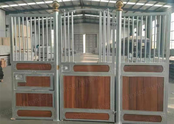 Galvanizli Gümüş Çelik Metal Çerçeve At Durak Ön Ağır Hizmet
